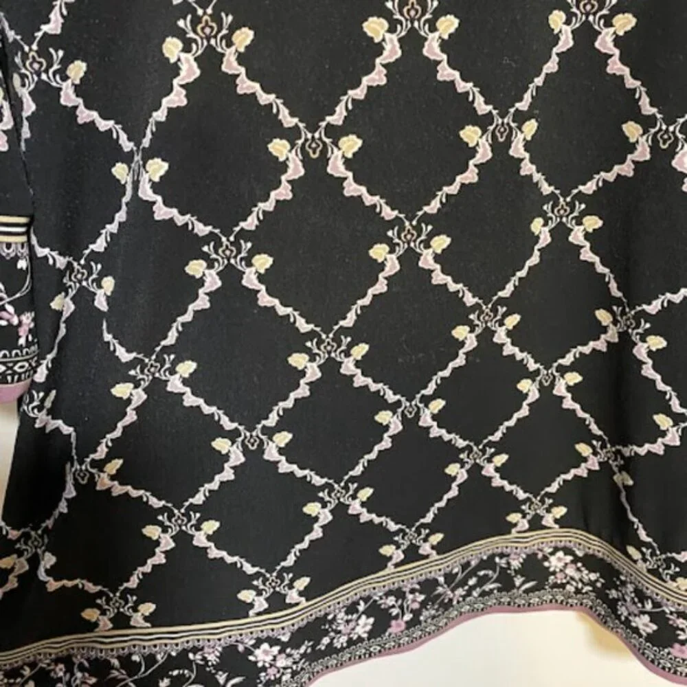 White House Black Market Geo Floral Women's Tunic Dress - Size M - Picture 7 of 10